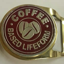 Coffee Based Lifeform Buckle